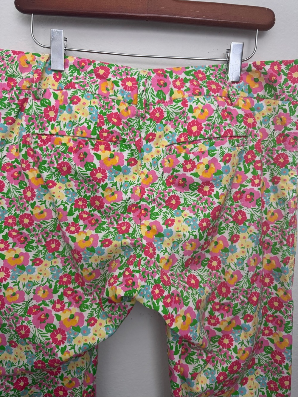 Lily Pulitzer Pants Womens 8 Ants On Parade Ditzy Floral Ankle Chinos Cotton Mid - Picture 10 of 12